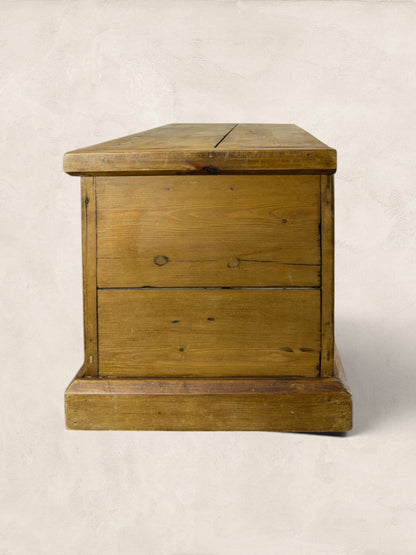 Victorian Antique Pine Blanket Box