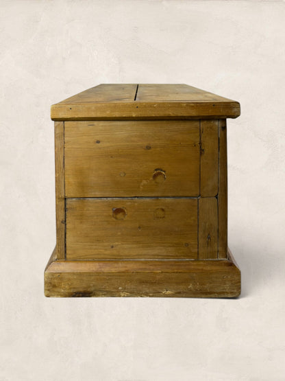 Victorian Antique Pine Blanket Box
