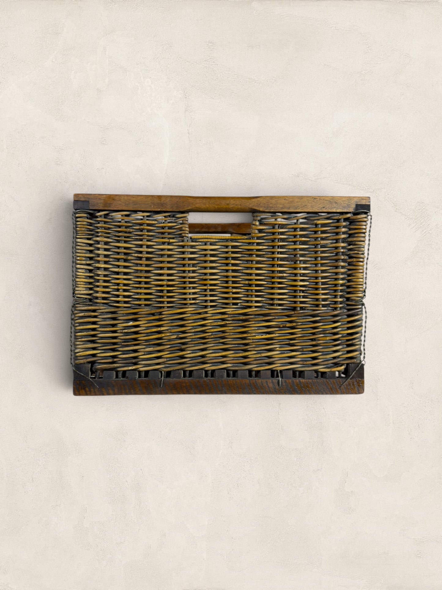 English Wicker Wine Crate
