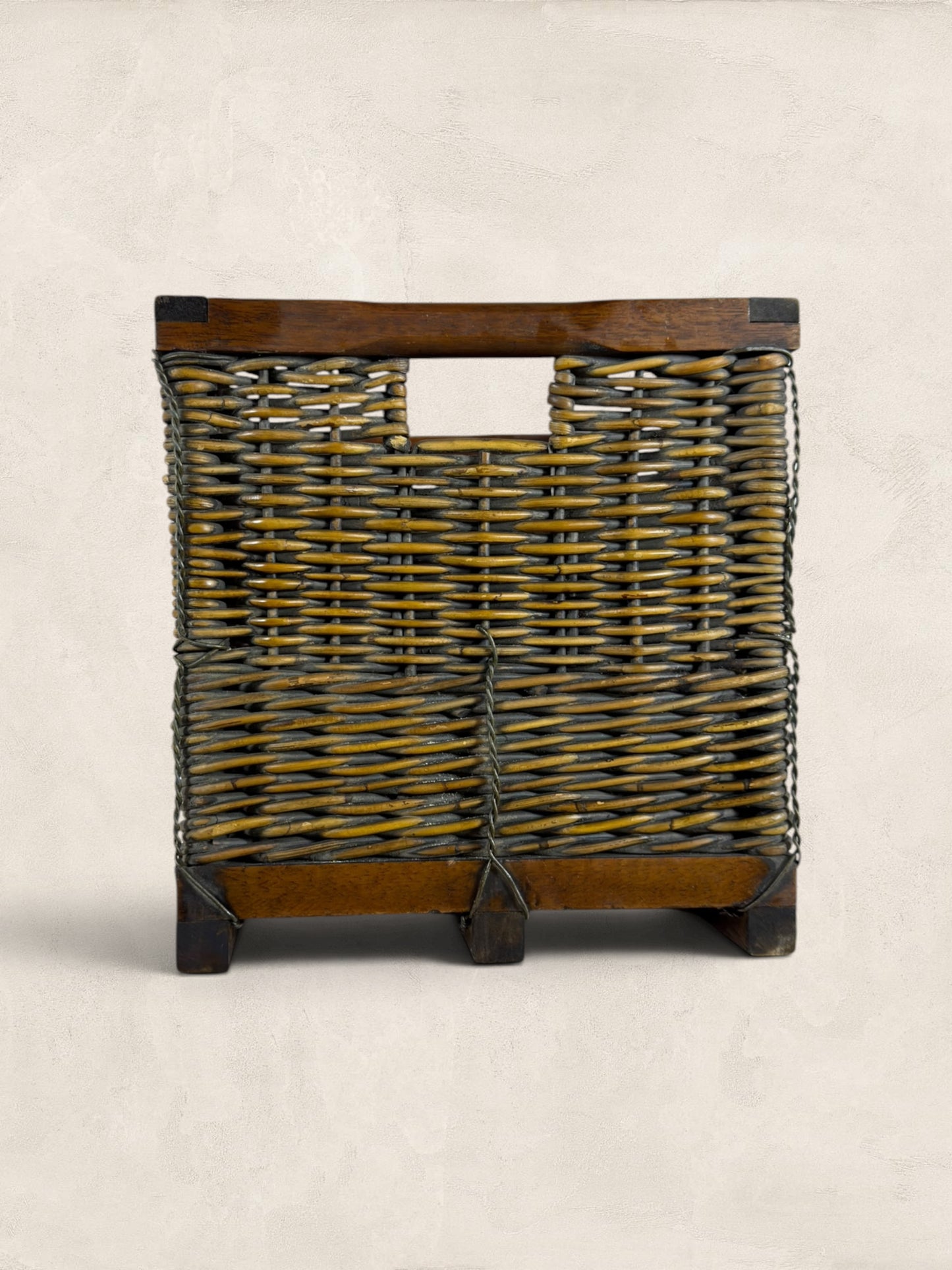 English Wicker Wine Crate