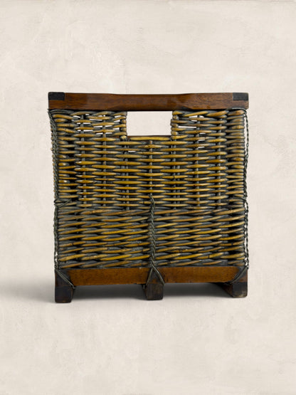 English Wicker Wine Crate