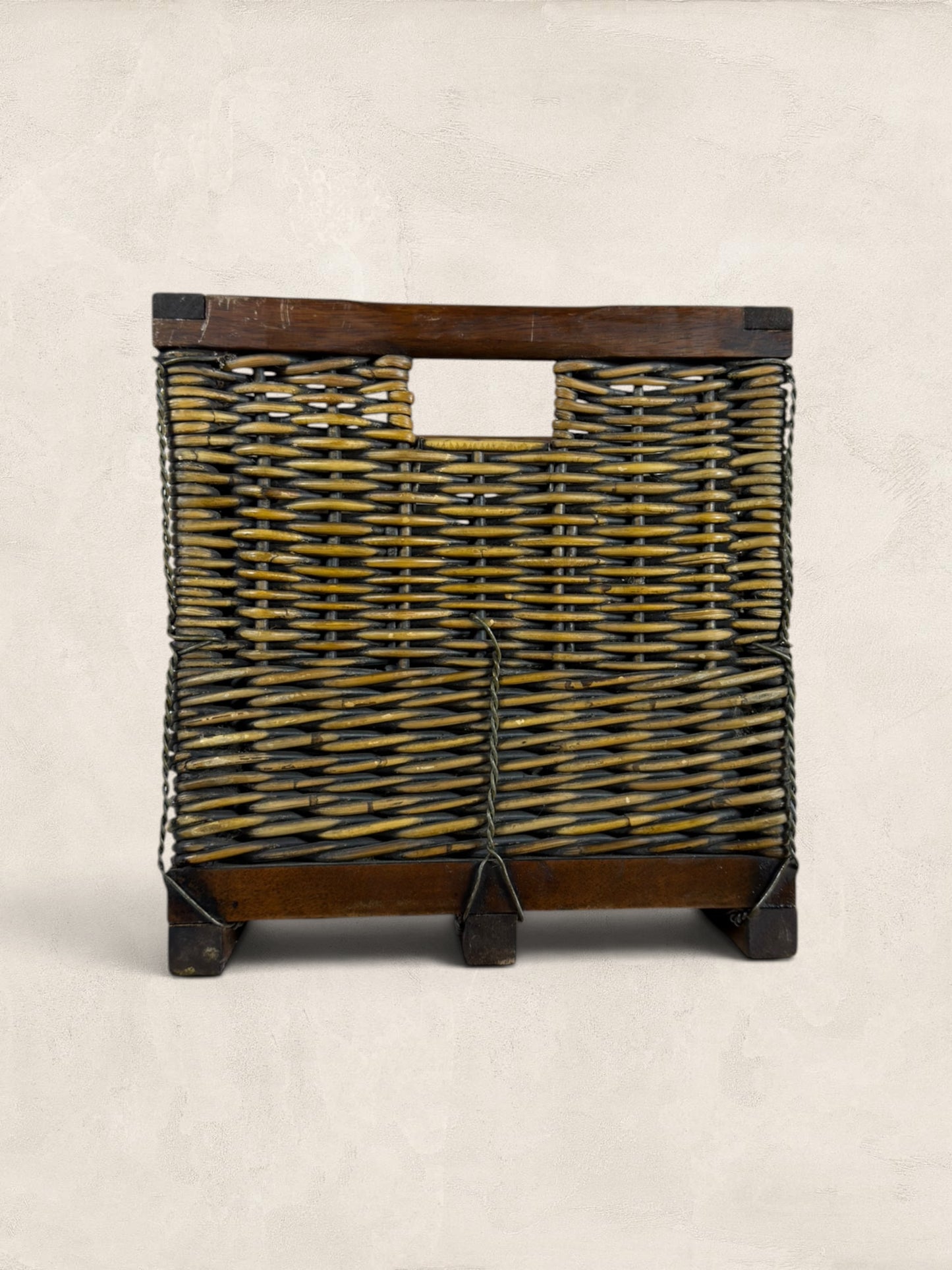 English Wicker Wine Crate