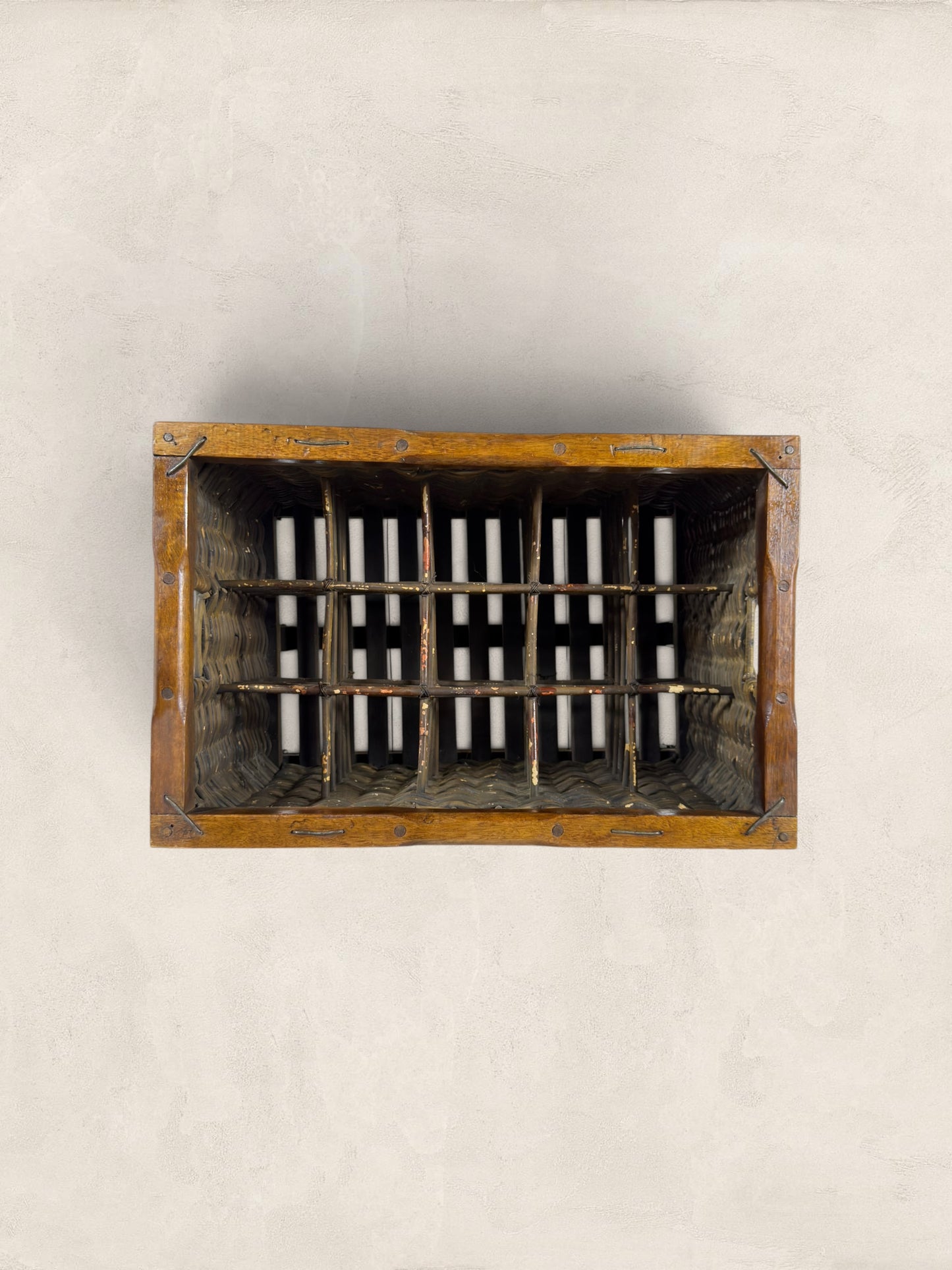 English Wicker Wine Crate