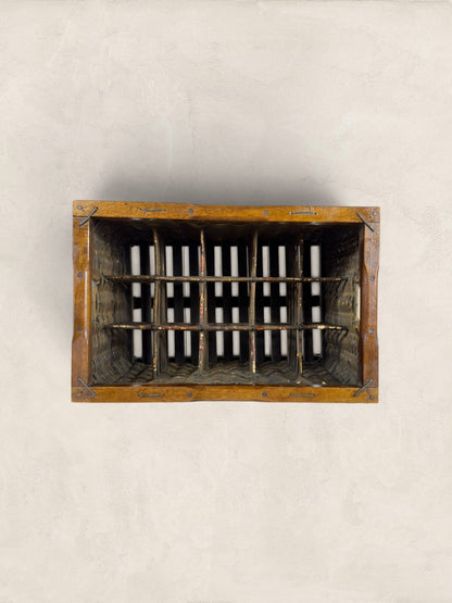 English Wicker Wine Crate