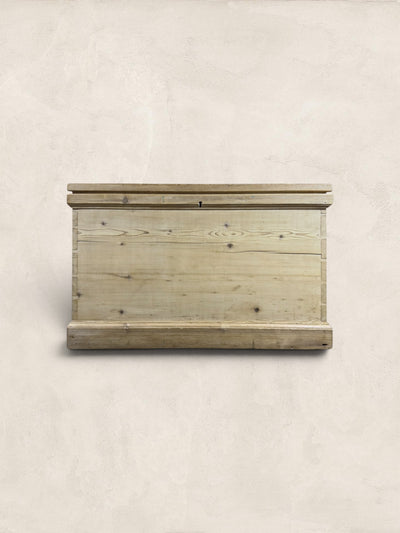 English Pine Blanket Box with Original Handles