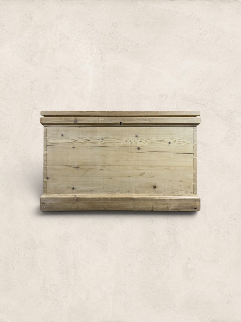 English Pine Blanket Box with Original Handles