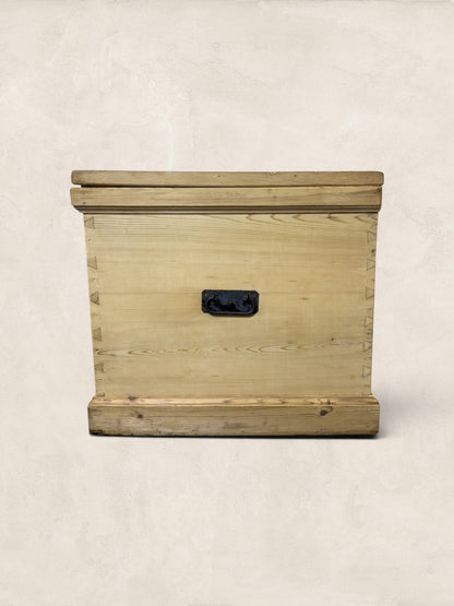 English Pine Blanket Chest with Original Handles