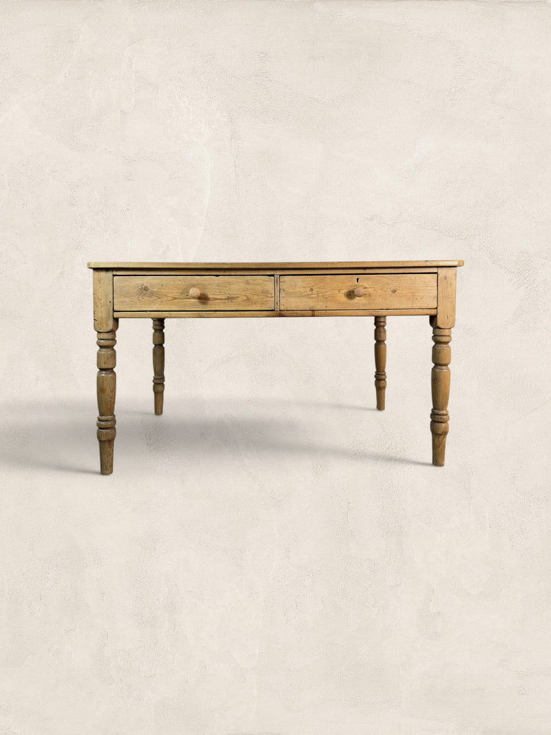 Antique English Pine Farmhouse Table