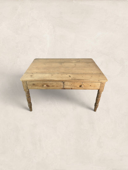 Antique English Pine Farmhouse Table