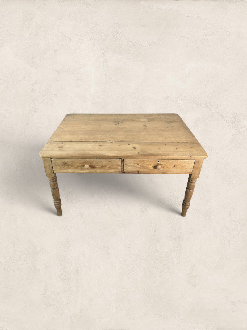 Antique English Pine Farmhouse Table