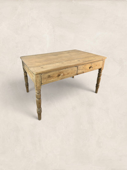 Antique English Pine Farmhouse Table