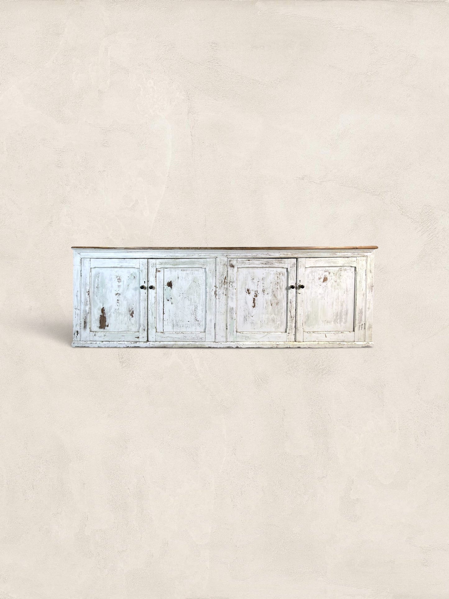 French Provincial Painted Pine Enfilade Sideboard, circa 1900