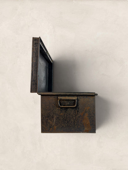 Antique Metal Deed Box - High Sheriff