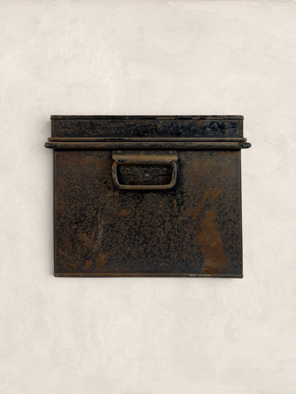 Antique Metal Deed Box - High Sheriff