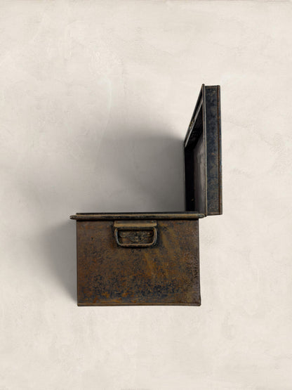 Antique Metal Deed Box - High Sheriff