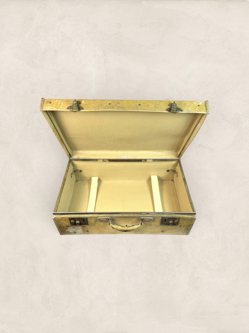 Harrods Monogrammed Vellum Suitcase, circa 1920s