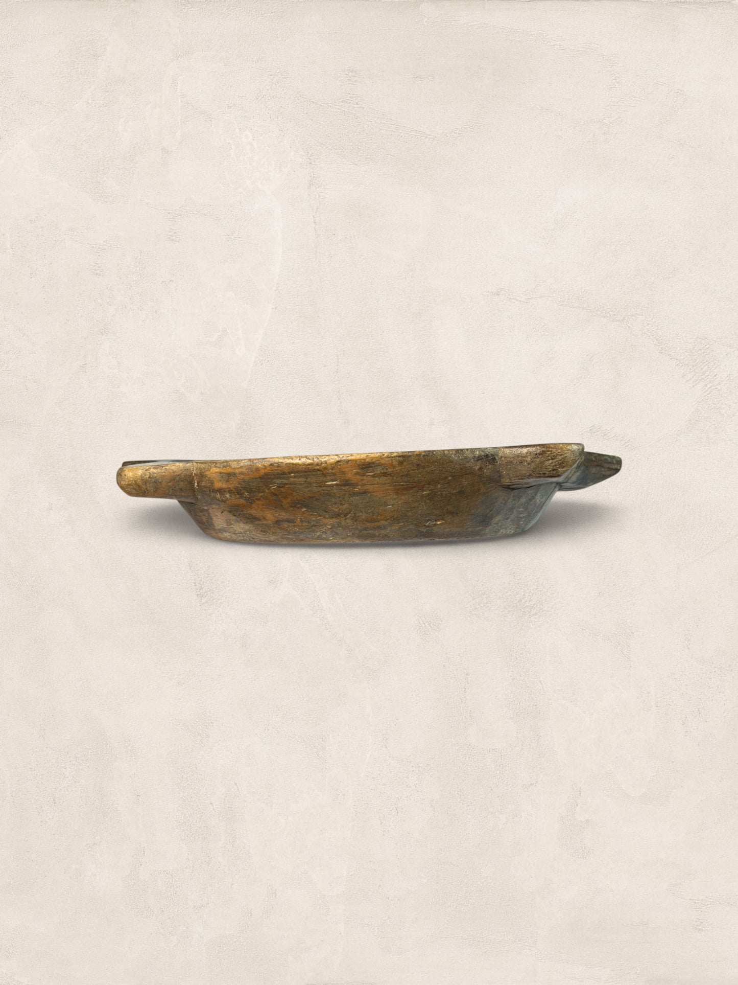 Antique Hand-Hewn Oak Dough Bowl Trencher