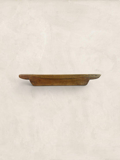 Antique Hand-Hewn Oak Dough Bowl Trencher