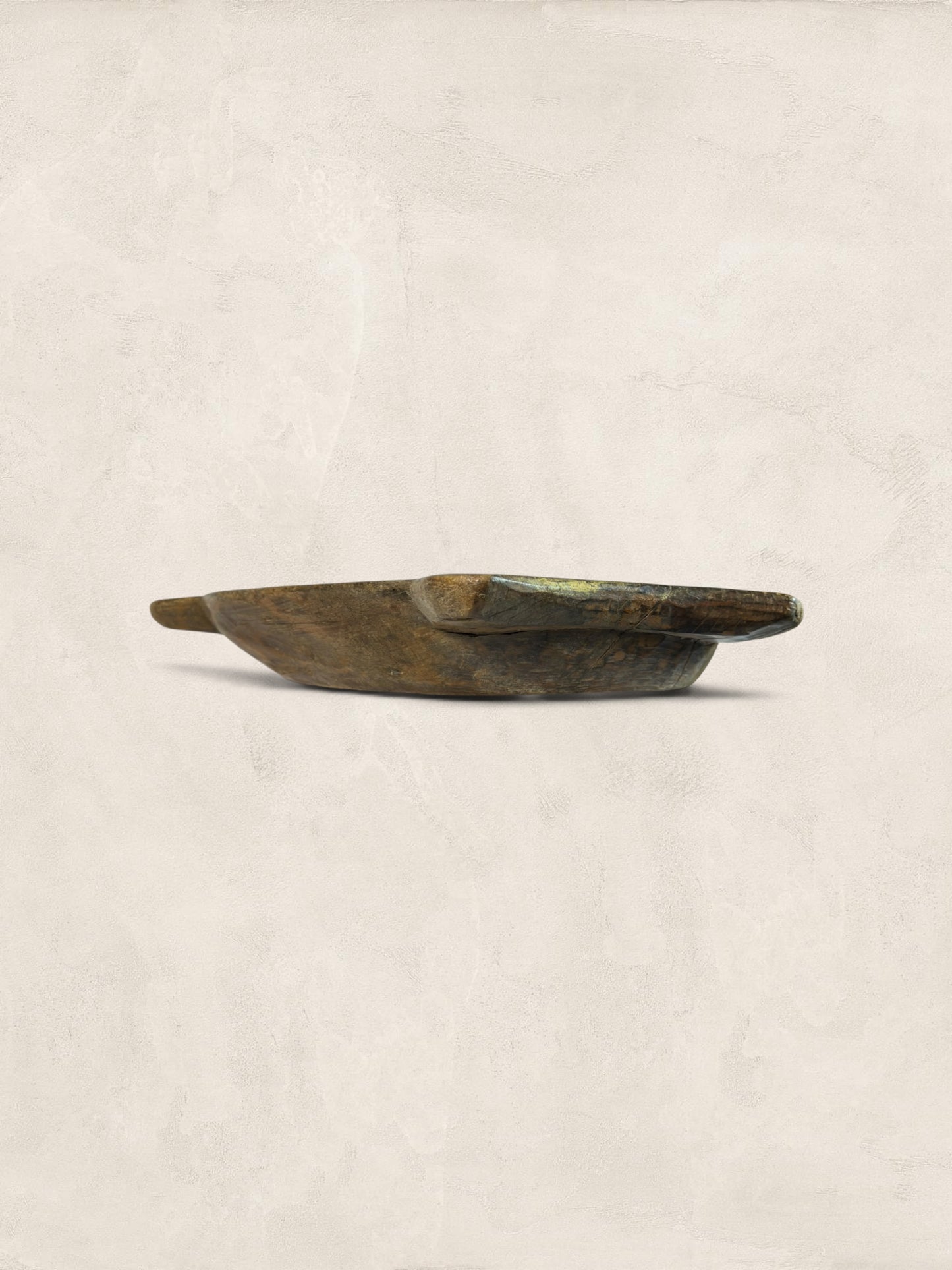 Antique Hand-Hewn Oak Dough Bowl Trencher