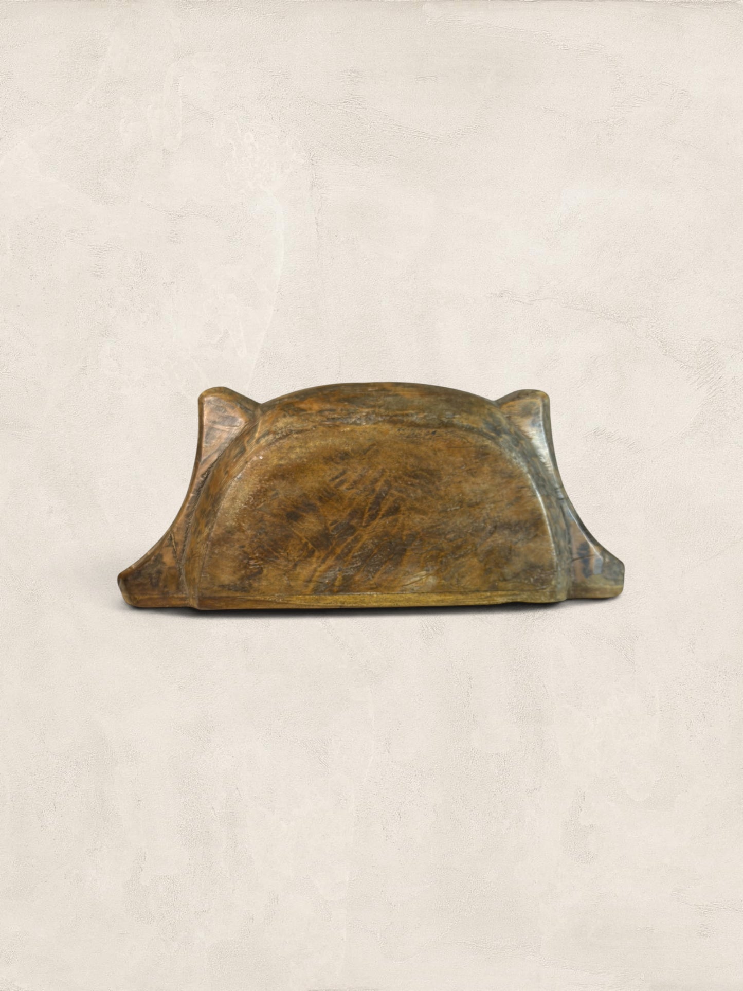 Antique Hand-Hewn Oak Dough Bowl Trencher
