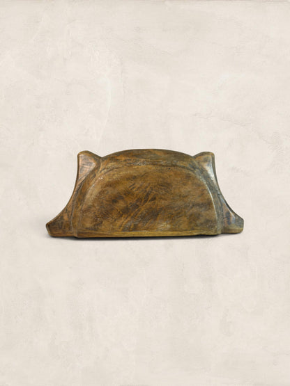 Antique Hand-Hewn Oak Dough Bowl Trencher