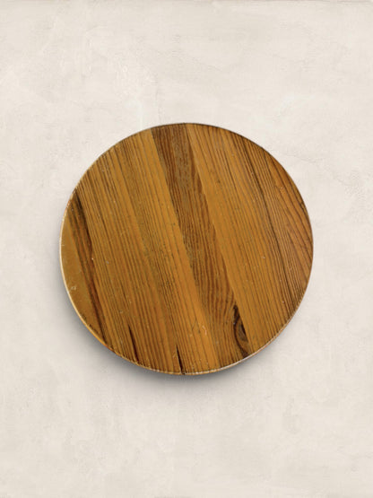 Vintage British Turned Leg Wooden Round Stool