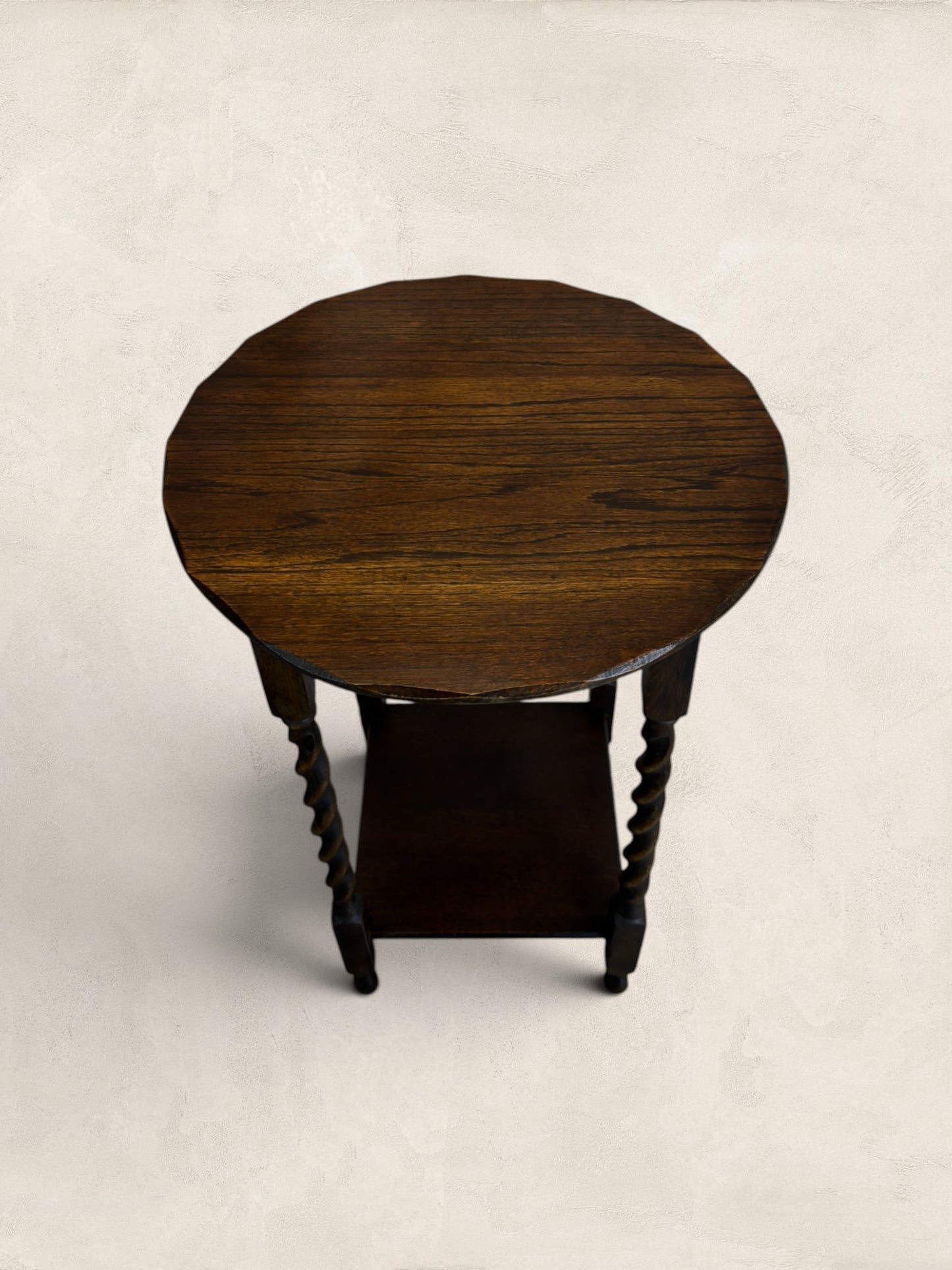 Oak Barley Twist Occasional Side Table