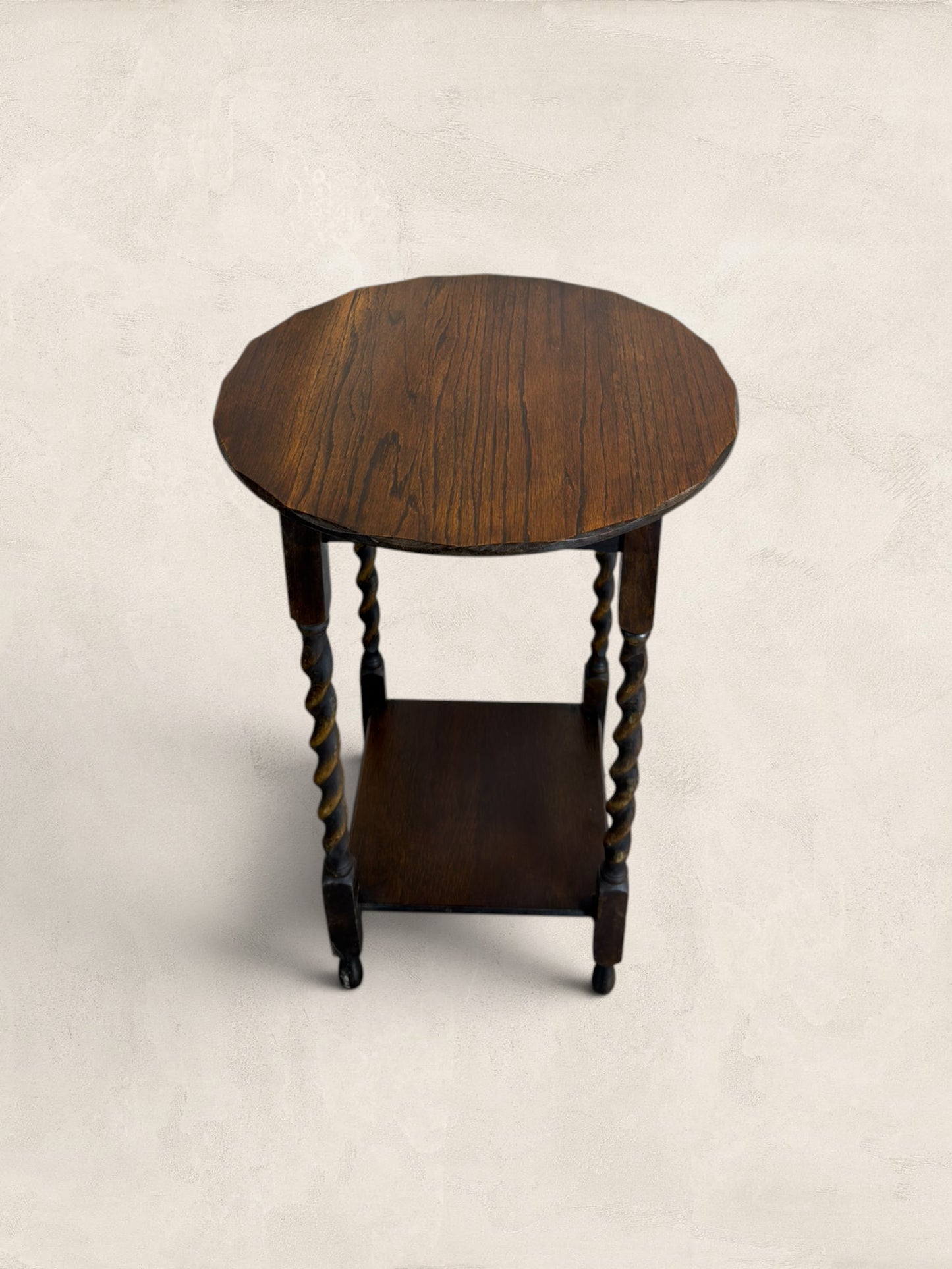 Oak Barley Twist Occasional Side Table