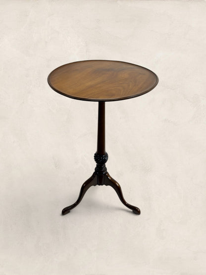 English Mahogany Tripod Occasional Table