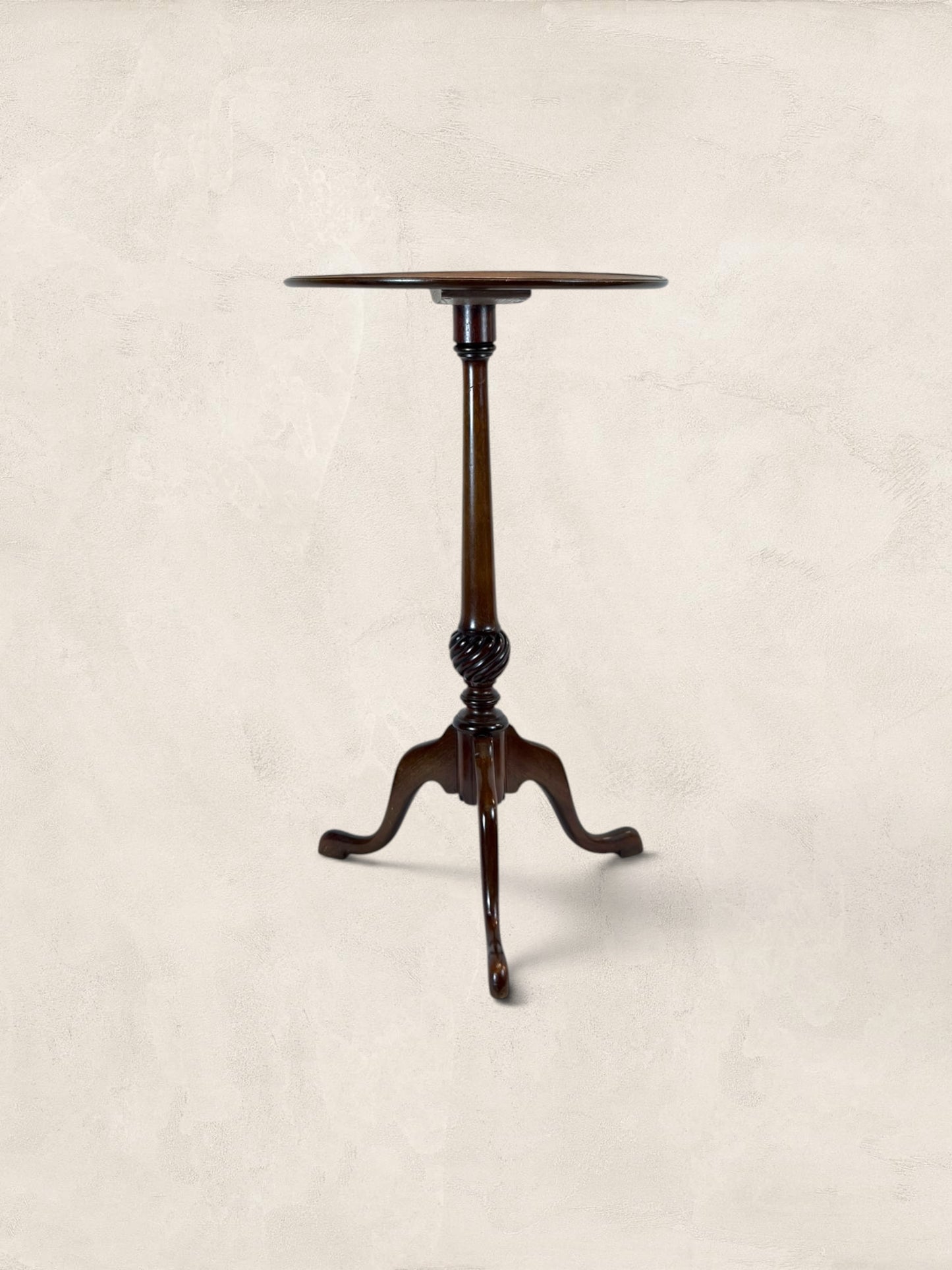 English Mahogany Tripod Occasional Table