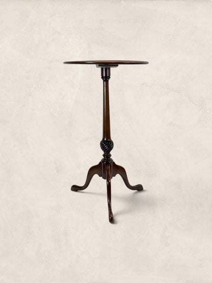 English Mahogany Tripod Occasional Table