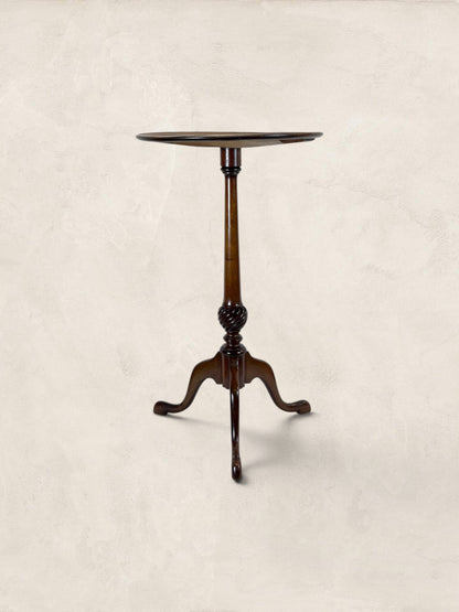 English Mahogany Tripod Occasional Table
