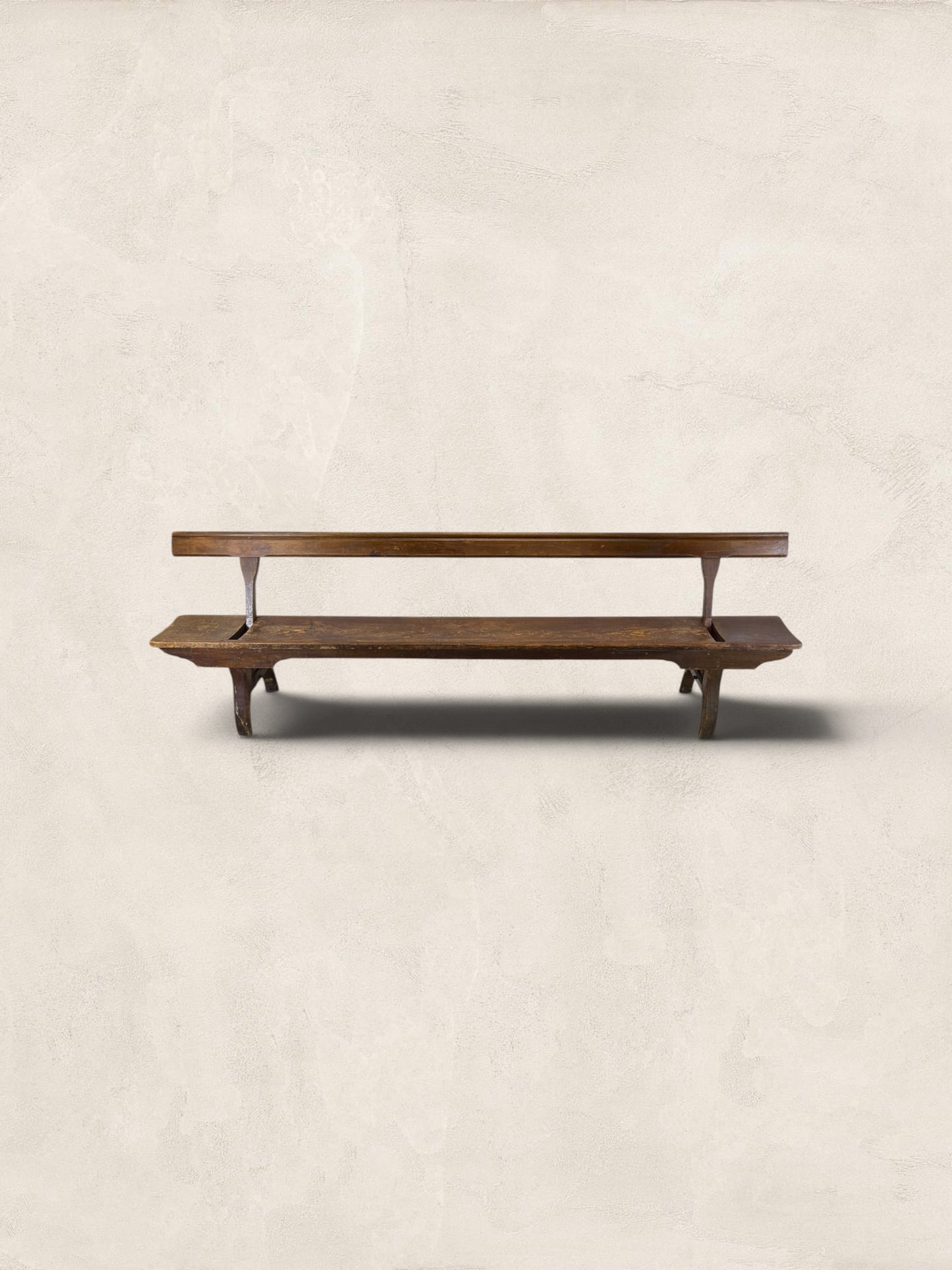 Victorian Pitch Pine Railway Bench