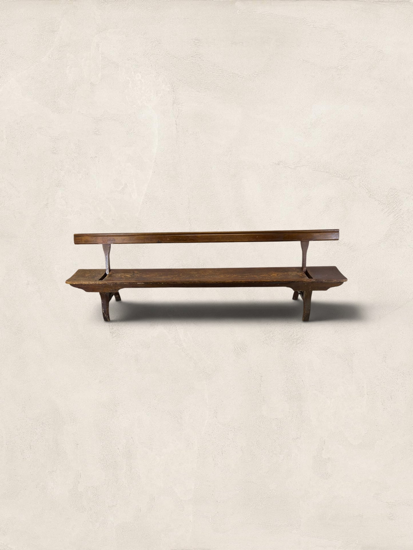 Victorian Pitch Pine Railway Bench