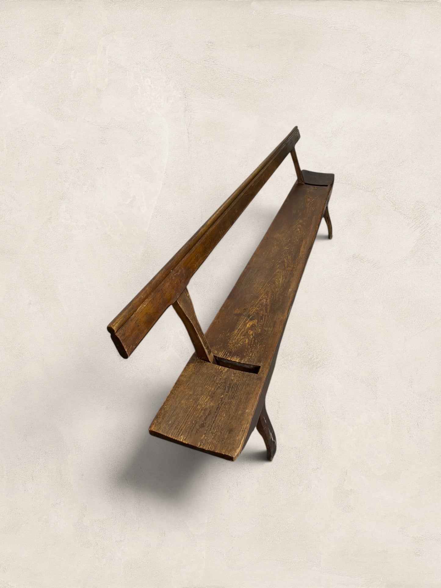 Victorian Pitch Pine Railway Bench