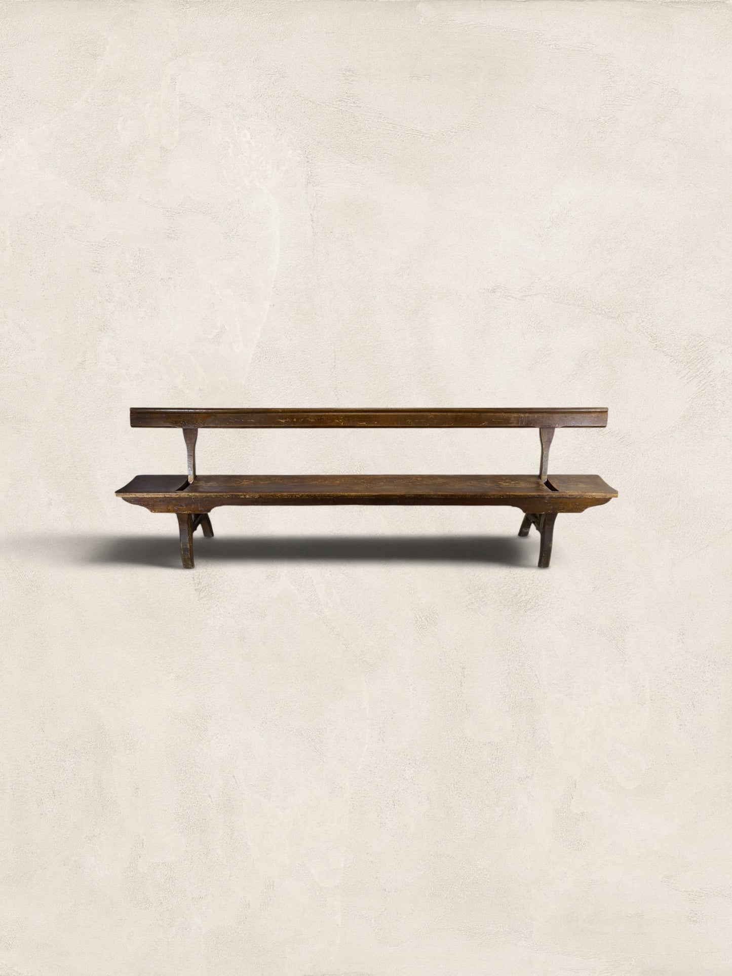 Victorian Pitch Pine Railway Bench