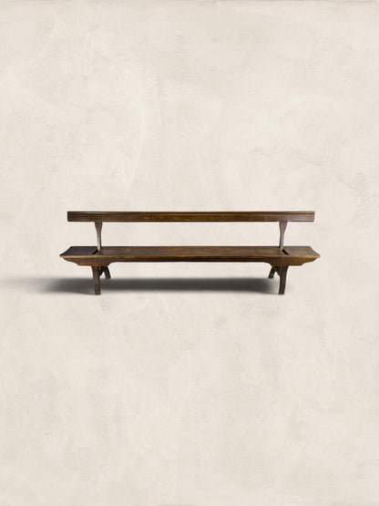Victorian Pitch Pine Railway Bench