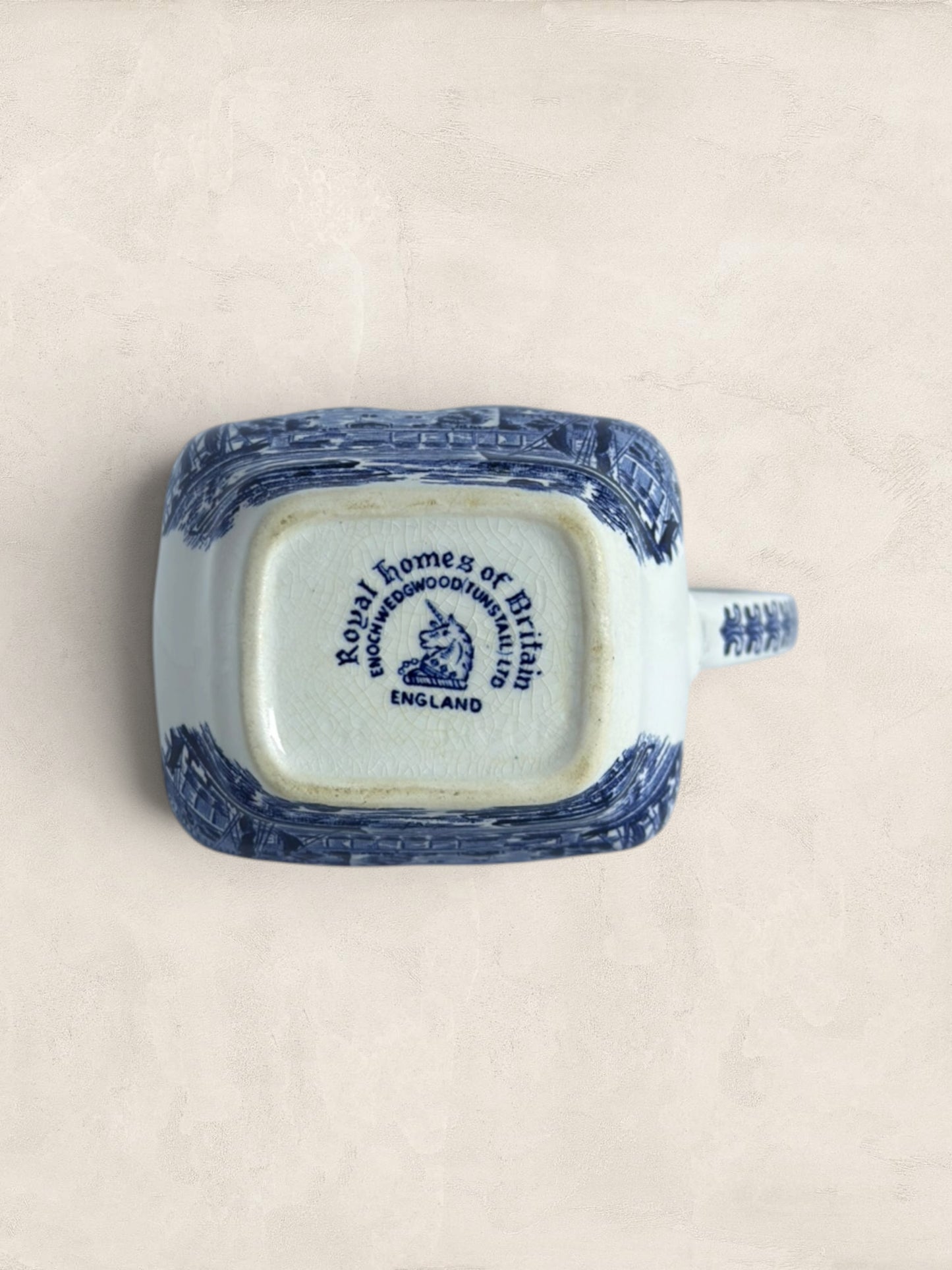 Wedgewood Tower of London Blue & White Transferware Coffee Pot