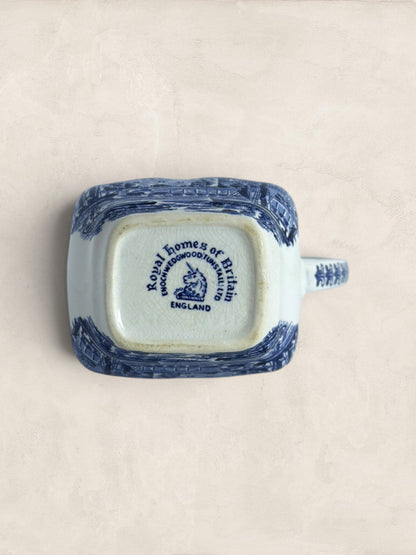 Wedgewood Tower of London Blue & White Transferware Coffee Pot