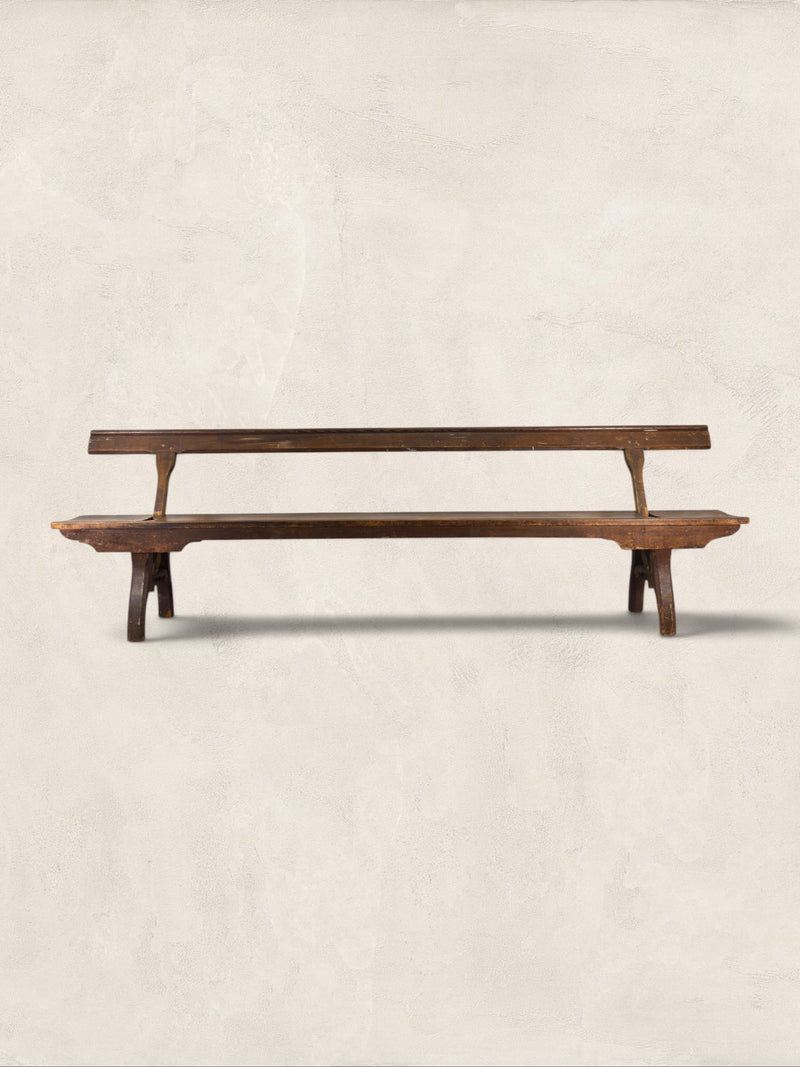 English Reversible Back Railway Bench, 9’ Long