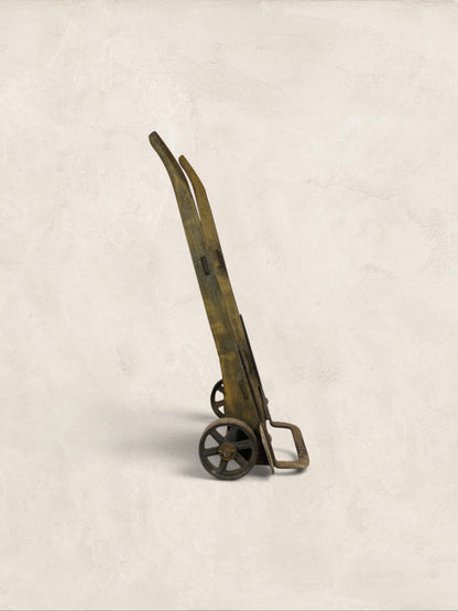 English Wooden Sack Truck with Iron Fittings