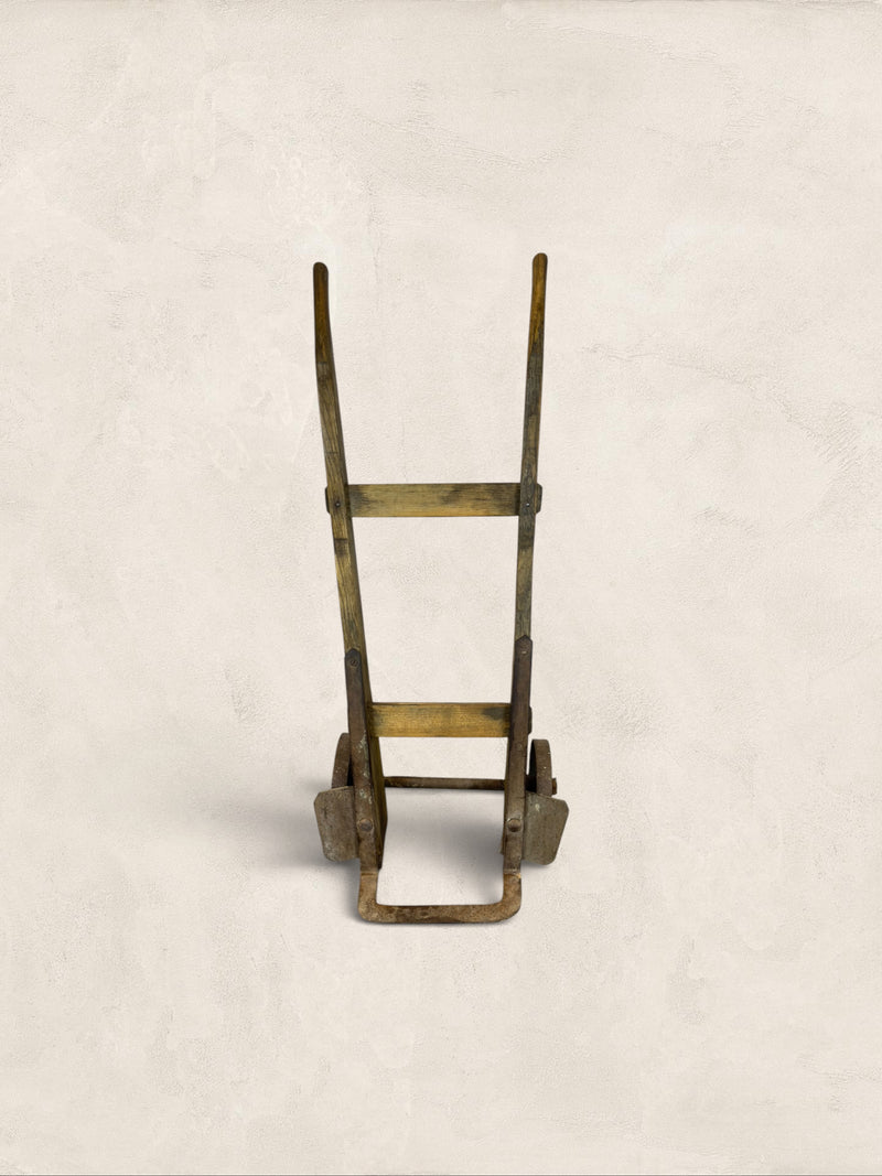 English Wooden Sack Truck with Iron Fittings