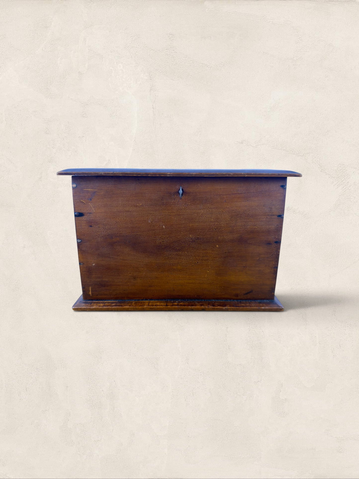 English Oak Tea Caddy with Key