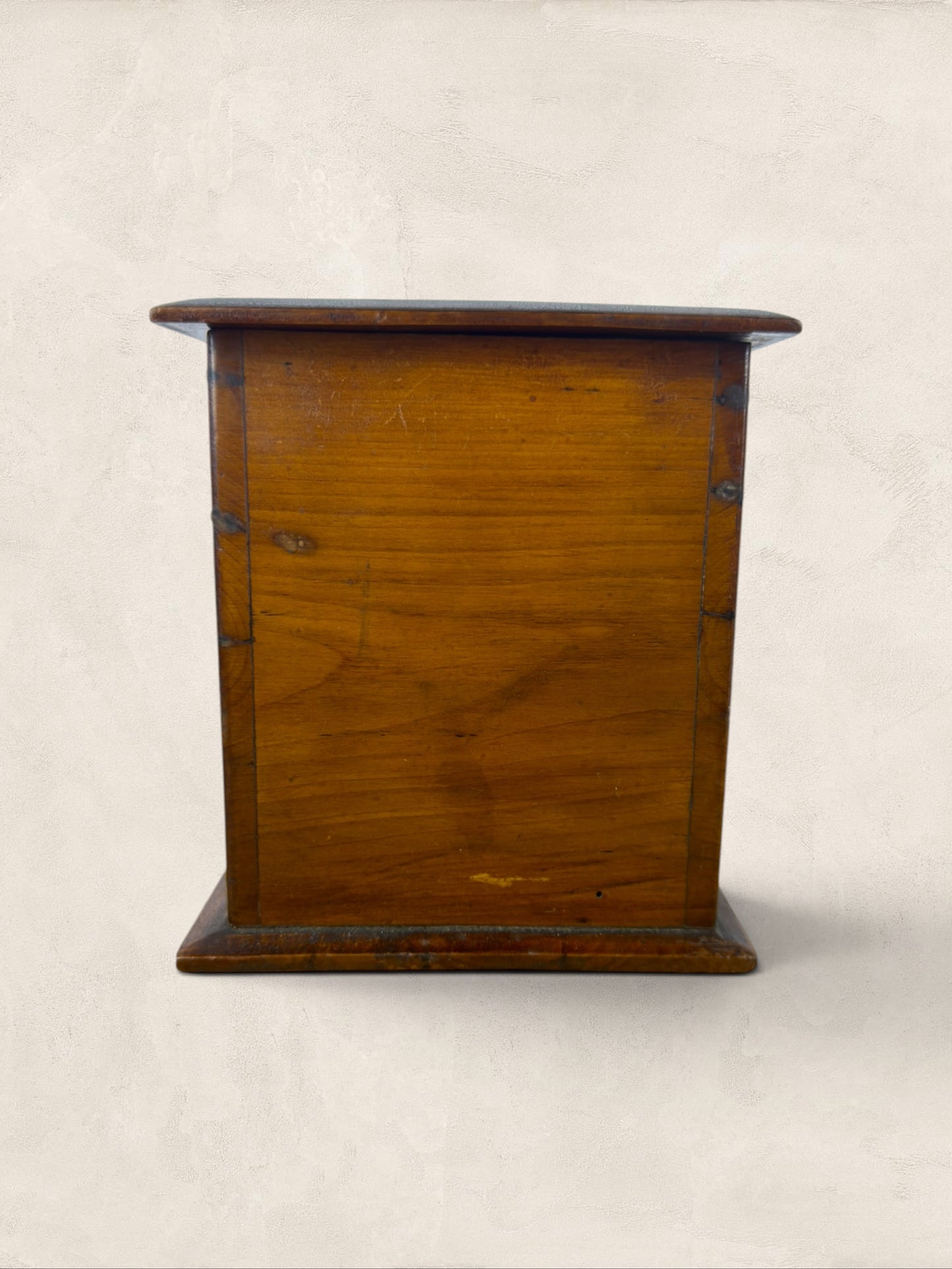 English Oak Tea Caddy with Key