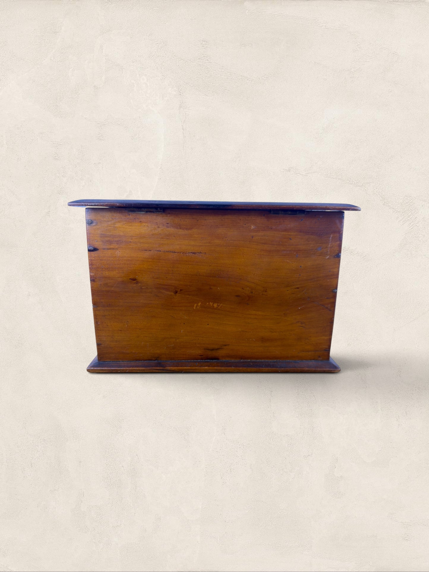English Oak Tea Caddy with Key