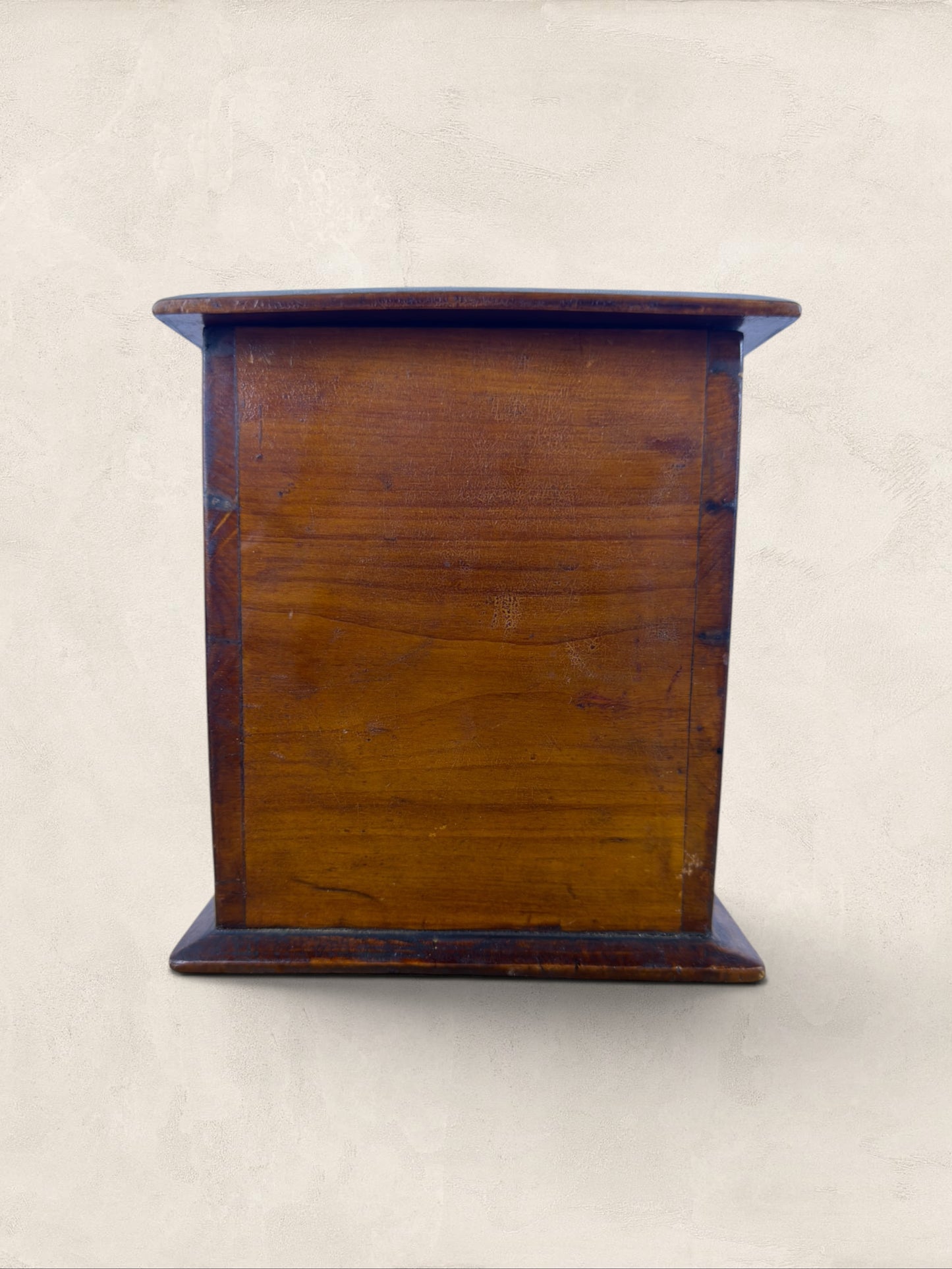 English Oak Tea Caddy with Key