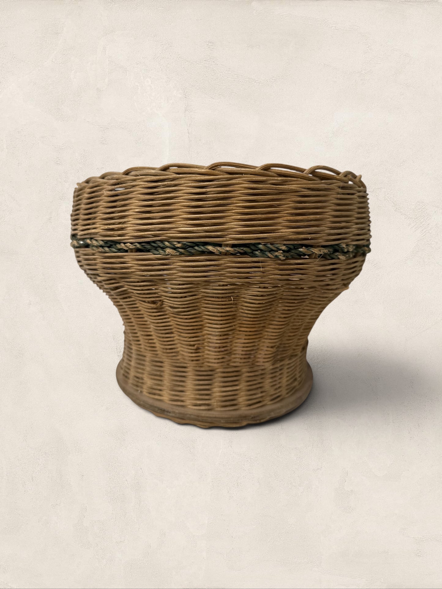 English Woven Basket Planter