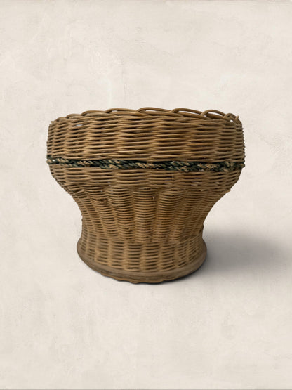 English Woven Basket Planter