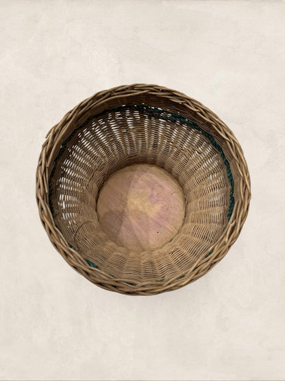 English Woven Basket Planter