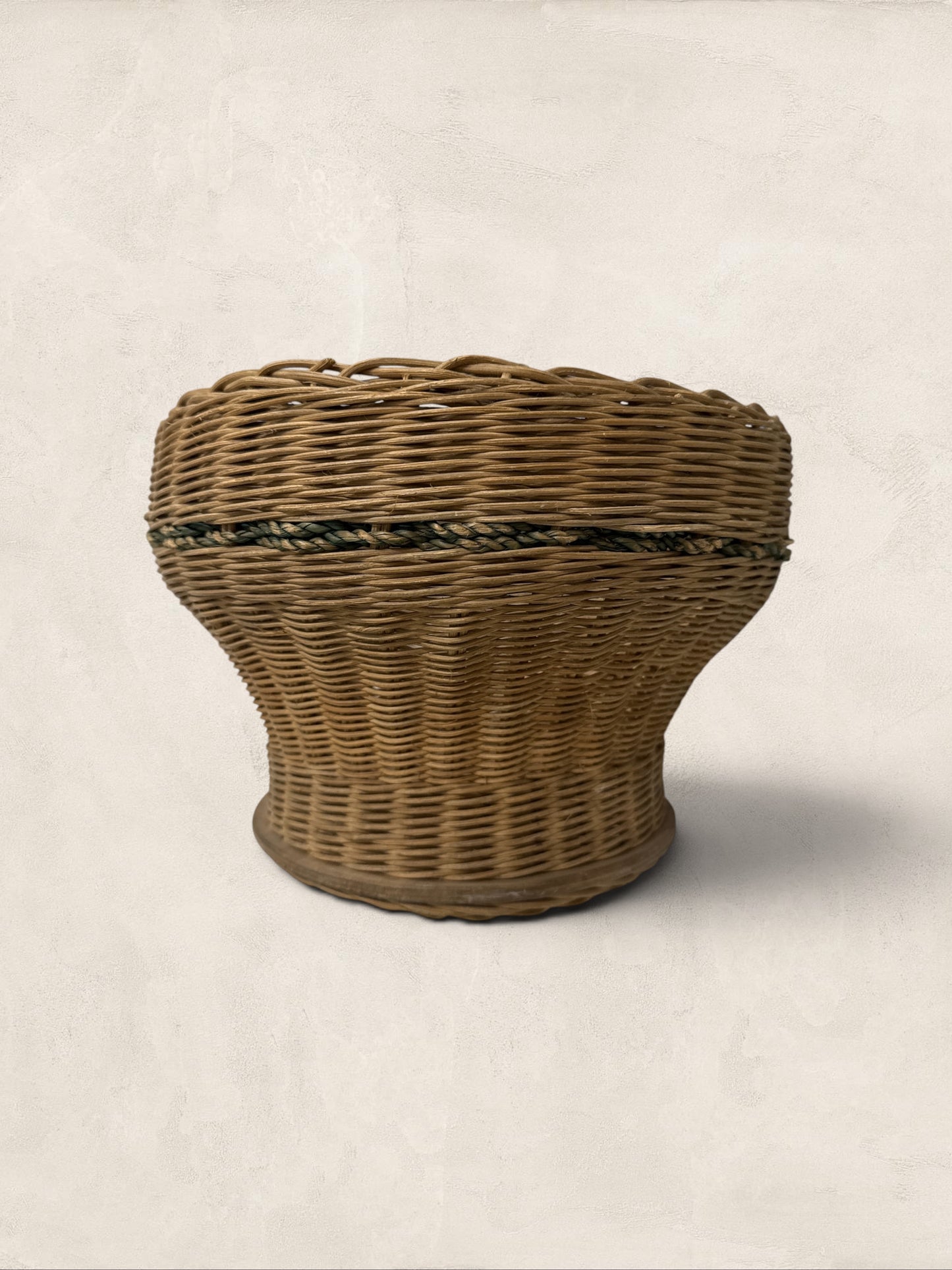 English Woven Basket Planter
